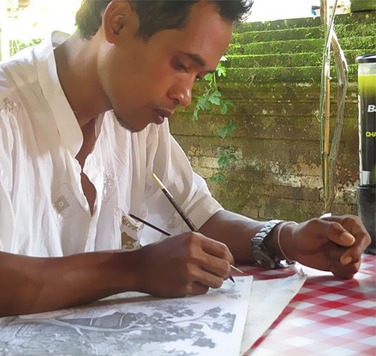 Voyage en couleurs Lieux magiques - Bali - LODRA artiste peintre à Keliki
